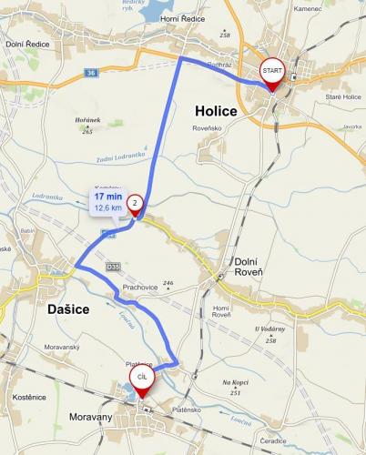Trasa Holice - do 10 tun