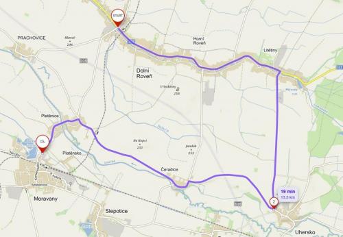 Trasa Holice - nad 10 tun