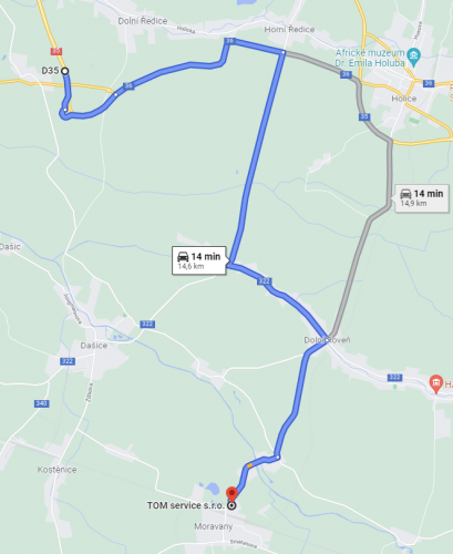 Trasa D35 - TOM service s.r.o.