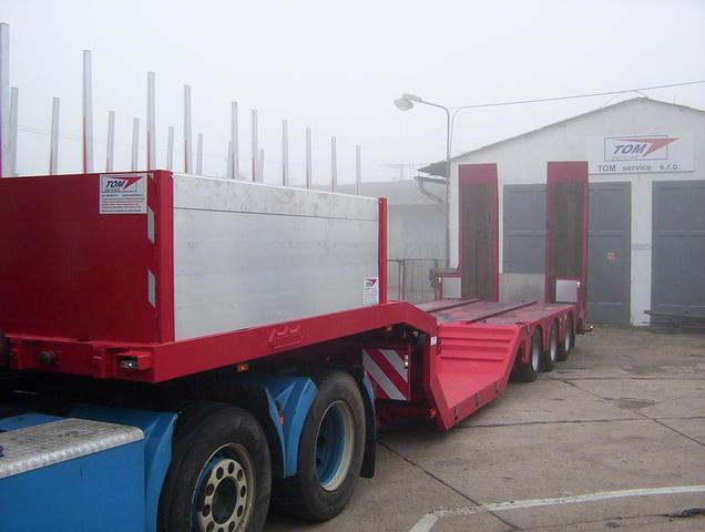 Přestavba návěsu pro převoz harvestoru